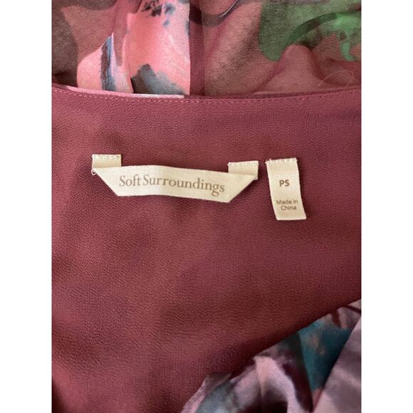 Soft Surronding Women's Floral Ruffle Layer Chiffon Cottage Fairy Maxi Dress SP - Picture 4 of 16